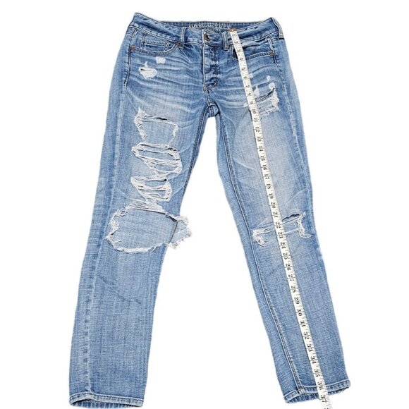 American Eagle Outfitters Denim Jeans, 3 button down, Size 4 Regular‎ (RN 54485) - Picture 7 of 9